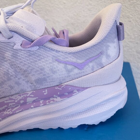 NEW HOKA Womens Speedgoat 6 Shoes Starlight Glow / Aster Flower NIB 11 Sneaker - Picture 6 of 14